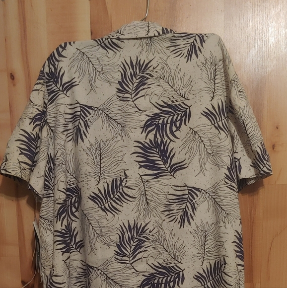 Sag Harbor Petite Women's Pants(14) Top (16) Capri Set Black Cream Leaf Pattern - Picture 4 of 10